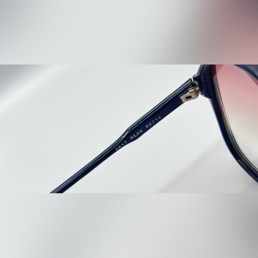Vintage Landolfi 5095 Navy Blue Oval Sunglasses Frames Only - Picture 8 of 8